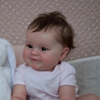 50 CM Bebe Reborn Bebek Bebekler Gerçekçi Yenidoğan Gerçek Yumuşak Dokunmatik Reborn Vinil Bebek Mavi Gözler El Yapımı Sanat Bebek çocuk oyuncağı Çocuk Hediye