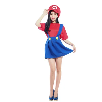 Cadılar bayramı Kostümleri Komik Süper Mario Luigi Kardeş Kostüm Çocuk Çocuk Erkek Kız Fantasia Cosplay Tulum