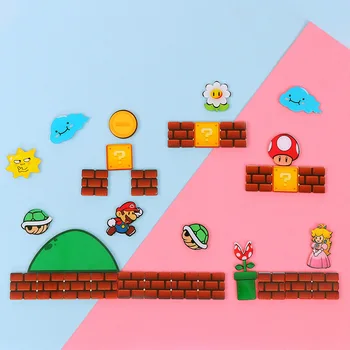 Süper Mario Sevimli buzdolabı Mıknatısları Kurulu Manyetik Ev Dekor Duvar Sticker Dekorasyon Çocuk Oyuncakları Ucuz Buzdolabı Kapı Mıknatıs Hediyeler