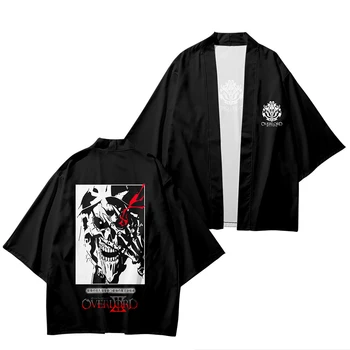 Ainz Ooal Elbisesi Derebeyi Albedo Kimono Hırka Japon Geleneksel Giyim Anime Cosplay Yaz Yukata Haori Kısa Kollu
