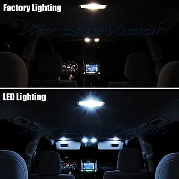 9 adet Araba LED Ampuller İç Paketi Kiti 2011-Hyundai Elantra Için Harita Dome Trunk Plaka Lambası Beyaz buz mavi