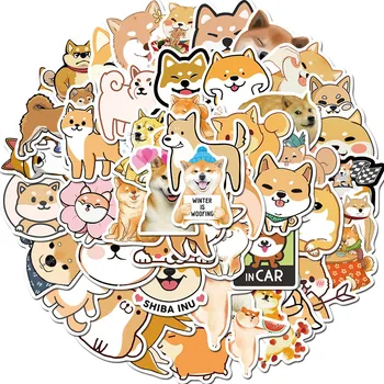 10/50 PCS Güzel Japon Shiba Inu Köpek Hayvan Çıkartmaları Çocuklar için DIY Kırtasiye Karalama Defteri Dizüstü Gitar Bavul Sevimli Sticker