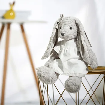 Kız Çocuklar Süper Sevimli Yumuşak Karikatür Bonnie Tavşan Bunny peluş Oyuncaklar çocuk Konfor Bebek doğum günü hediyesi