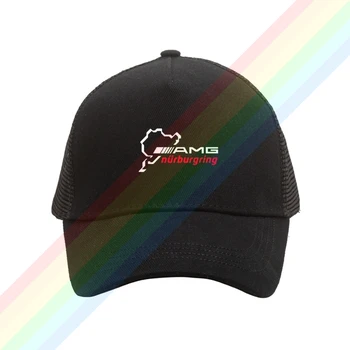 2021 Amg Nurburgring Petronas Yaz Baskı Siyah beyzbol şapkası güneş şapkaları Örgü Hafif Açık Spor Unisex Çoklu Renkler