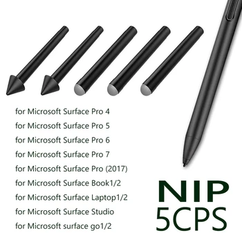 5 PCS kalem ucu Stylus HB HB HB 2 H 2 H Yedek Kiti İçin Yüzey Pro 7/6/5/4/Kitap / Stüdyo / Gitmek