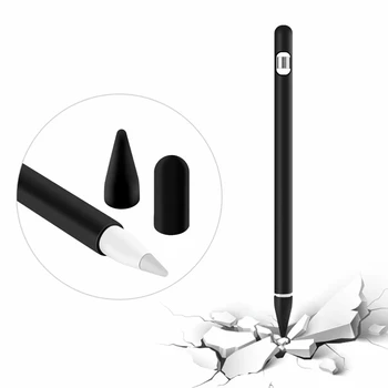 Kalem silikon Kılıf İçin Apple Kalem 1 Taşınabilir Aksesuarları Elastik Stylus kalem tutucu İle Apple Kalem Kutusu Uç Kapaklar Anti Kayıp