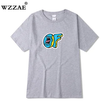 Moda Donuts Ofwgkta T Gömlek Erkekler Kısa Kollu Tees Casual Hip Hop Tyler Golf Wang Steetwear Yaz Baskı Komik T-Shirt Tops