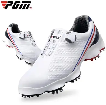 PGM 2021 yeni golf ayakkabıları erkek ayakkabıları aktivite çivi ayakkabı topuzu danteller golf su geçirmez spor ayakkabı