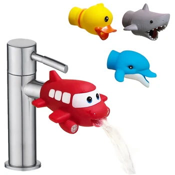 Sevimli Hayvan Musluk Genişletici Su Çocuk Tasarrufu Karikatür Musluk Aracı Yardım Yıkama Eller Banyo banyo oyuncakları Mutfak Dokunun Tok Çocuklar