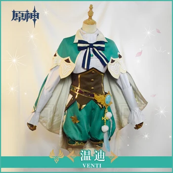 Oyun Genshin Darbe Venti Cosplay Kostümleri Moda Güzel Üniforma Takım Elbise Tam Set Rol Oynamak Giysi cadılar bayramı kostüm Kadınlar için