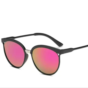 Klasik Yuvarlak Retro Güneş Gözlüğü Bayanlar Moda Renkli Marka Tasarım Ayna Güneş Gözlüğü Bayanlar Retro Gafas Óculos De Sol UV400