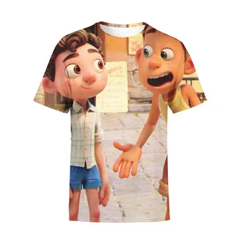 Çocuk Luca T shirt Çocuk Erkek Kız Çocuklar İçin çocuk 3D Karikatür Baskı T shirt Çocuk Bebek Harajuku Üstleri Giyim T shirt
