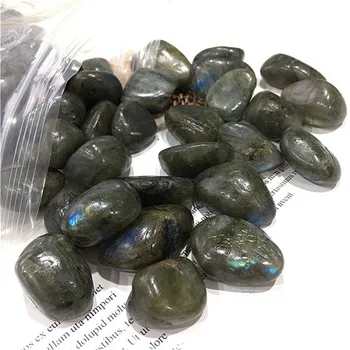 Doğal labradorit eskitme taş kaya mavi taş çakra taş şifa doğal taşlar ve mineraller için ev dekorasyon