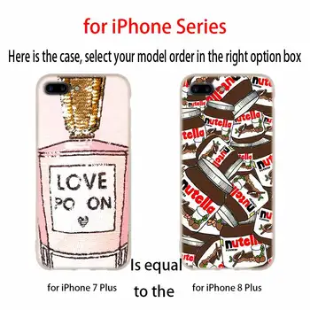 Silikon Yumuşak apple iphone için kılıf 13 12 11 Pro X XS Max XR 6 6 S 7 8 Artı Mini SE 2020 Komik Titreme Hapları Çikolata Nutella