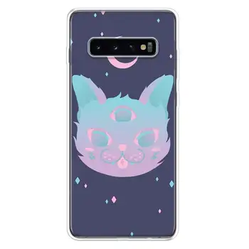 Girly Pastel Cadı Goth Kapak Telefon Kılıfı Için Samsung Galaxy S20 FE S21 Ultra S10 Lite S9 S8 Artı S7 Kenar J4 J6 + J8 S10e Coque