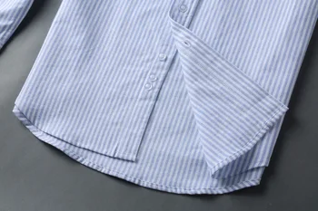 2021 TB Yeni Lüks Marka Gömlek Casual Pamuk Çizgili Erkekler Turn Down Yaka İnce Kadın Bluz Yüksek Kalite Çiftler giyim