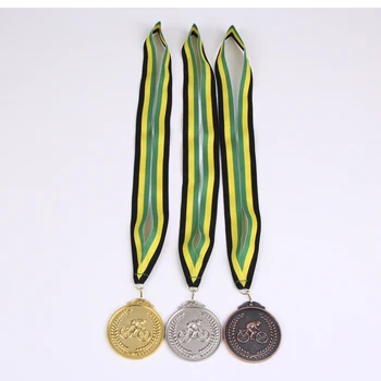 Bisiklet / Bisiklet Madalyaları Altın Renk Madalyası ve Gümüş Renk Madalyası ve Branze Renk Madalyası