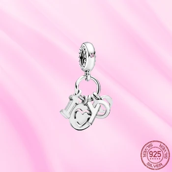 2021 Yeni 925 Ayar Gümüş moda boncuk Charm kolye Fit ıçin Orijinal Pandora Bilezikler Kadınlar DIY sevgililer Günü Takı