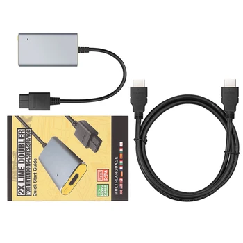 Prozor İçin N64/SNES/SFC / NGC HDMI uyumlu Adaptör 2X Hattı-İki Katına Destekler Basit Tak & Çalıştır ve Gerek Güç Kaynağı