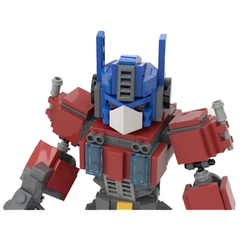 Buildmoc Yaratıcı Mech Savaşçı Lideri Dönüşüm Kamyon Teknik Robot Optimused Modeli Başbakan oyuncak inşaat blokları Çocuk Hediye