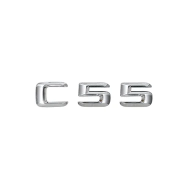 Krom Parlak Gümüş ABS Araç Gövde Arka Numarası Mektuplar Kelimeler Rozet Amblem Decal Sticker ıçin C55 AMG