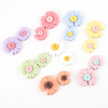 Çiçekler serisi sevimli renk papatya set buzdolabı mıknatısı manyetik buzdolabı sticker güçlü neodimyum beyaz tahta ofis fotoğraf mesaj