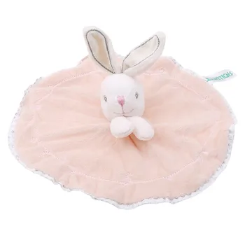 Sevimli peluş tavşan bebek oyuncak bebek emzik tavşan yatıştırıcı havlu bebek yumuşak güvenlik battaniye uyku arkadaş