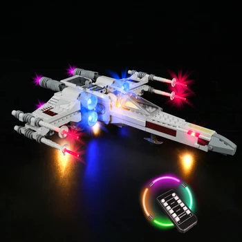 RC led ışık için Uyumlu 75301 Luke skywalker'ın X-kanat avcı ışığı Kiti oyuncak inşaat blokları (sadece led ışık, blok yok)