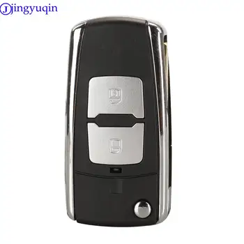 Jingyuqin Modifiye 3 düğmeler Araba Anahtarı Durum Kapak Fob Hyundai Accent Santa Fe i30 Veloster Picanto Katlanır Flid Boş Kabuk