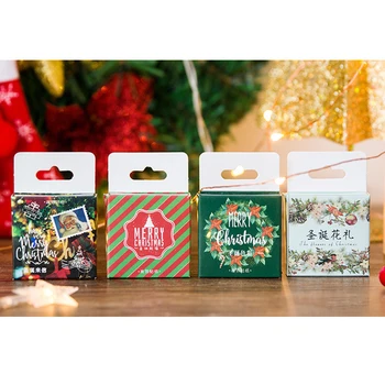 45 adet / paket DIY Zanaat Çıkartmalar Kawaii Kırtasiye Çıkartmalar Planlayıcısı Günlüğü Merry Christmas Dekoratif Cep Çıkartmalar Scrapbooking