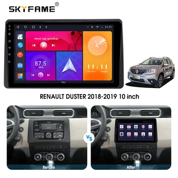 SKYFAME Araba Çerçeve Alınlar Canbus Kutusu Renault Duster Arkana 2018-2019 Için Android Büyük Ekran Dask Kiti Fasya Çerçeve Dash Montaj Kiti