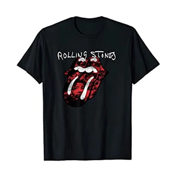 Sıcak Rolling Stones 3D Baskılı tişört Erkek Boy Metal Siyah Gömlek Spor Hip-Hop Emo Kısa Kollu 1978 Yaz