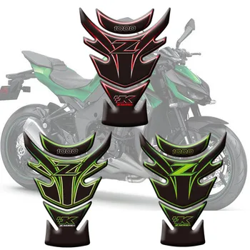 Yeni Motosiklet Gaz Cap Yakıt 3D Tank Pad Sticker Koruma Balık Kemik Sticker Kawasaki Z1000 2010 11 12 13