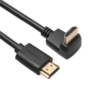 HDMI uyumlu 1080 P 1.4 v Kablo HDMI 90/270 Derece Açı Adaptörü Apple TV PS4 Splitter Video Ses 90 Derece HDMI Kablosu 5 m