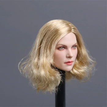 GC001 1/6 Ölçekli Avrupa ve Amerikan Kadın Başkanı Charlize Theron Kadın Başkanı Şekillendirici Kıvırcık Saç DIY Modelleri İçin 12 İnç Organları