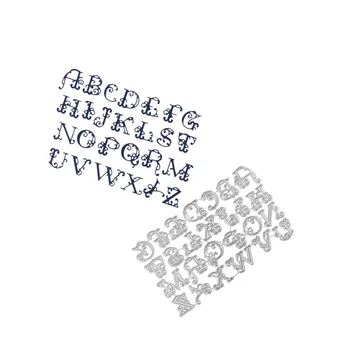 Mektup Metal Kesme Ölür Yeni tasarım Alfabe Kabartma Şablon DIY Scrapbooking Dekor Zanaat temizle pullar ölür Yeni 2019