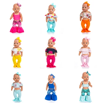 Yeni Moda set oyuncak bebek Giysileri Fit İçin 43 cm bebek oyuncak bebek giysileri reborn Bebek Aksesuarları