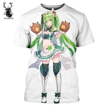 SONSPEE Streetwear Hip Hop Anime Kız Komik Erkek Gömlek Yaz Özelleştirilmiş Ürünler Rahat Kollu 3D Baskı Harajuku Karikatür T-Shirt