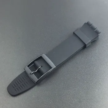Ultra-ince saat kayışı için Swatch Cilt Kayış Yedek Pin Toka 16mm Silikon Kauçuk Bileklik Kırmızı Lacivert Siyah Beyaz Kordonlu Saat