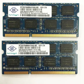 Nanya DDR3 RAM 2 GB 1066 MHz 2 GB 2Rx8 PC3-8500S-7-10-F2 1066 DDR3 dizüstü bellek