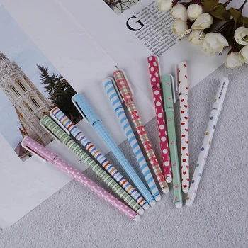 6/10 Pcs Renkli Mürekkep Kalemler Set Sevimli Mini Yazma için Erkek Kız Ofis Okul Kırtasiye Malzemeleri Kawaii Jel Kalemler