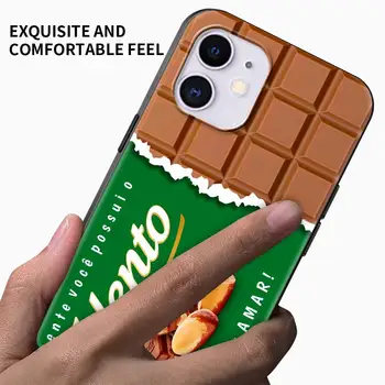 M & M's Çikolata Nutella Şişe apple iPhone için kılıf 11 13 12 Pro 7 XR X XS Max 8 6 6 S Artı 5 5 S SE 2020 13Pro Siyah Telefon Kapak