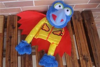 Yeni Muppets Gösterisi Kermit Kurbağa Bayan Piggy Davulcu Gonzo Peluş El Kukla 40 Cm