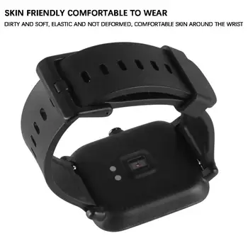 20mm Silikon kol saati Band Kayışı için Xiaomi Huami Amazfit Bip BIT HIZI Lite spor bilezik akıllı saatler Aksesuarları