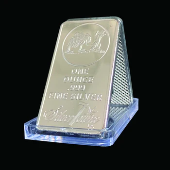 100 adet / 50 adet Amerikan Prospector 1 OZ 999 Değer Ince Gümüş Külçe Bar ABD Union Metal Sikke Tahsil