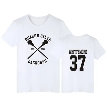 Teen Wolf T Gömlek Erkekler Stilinski 24 Lahey McCall Dunbar Baskı T-shirt Iyi Satmak Erkek Kısa Kollu Tişört Hip Hop T Shirt