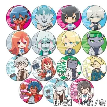 Anime MARKA YENİ HAYVAN BNA Kagemori Michiru OGAMİ SHİROU Şekil 6119 Rozeti Yuvarlak Broş Pin Hediyeler Çocuk Koleksiyonu Oyuncak