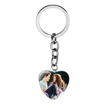 Alacakaranlık Film Bella Edward Jacob Renesmee Karakter Kalp Anahtarlıklar Cam Kubbe Istakoz Toka Anahtarlık Erkek Kadın Anahtarlık Hediyeler