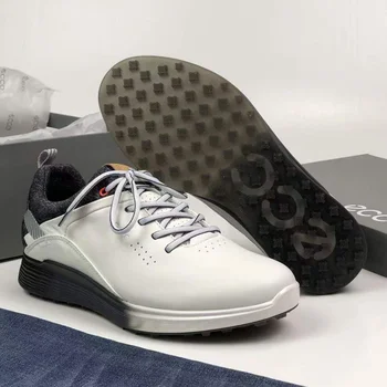 Erkekler Yüksek Kaliteli golf ayakkabıları Büyük Boy 39-46 Hakiki Deri Golf Giyer Lüks Yürüyüş Sneakers Açık Anti Kayma Erkek Ayakkabı