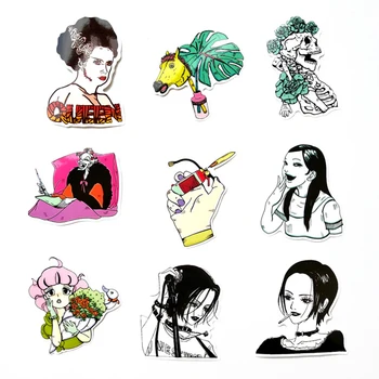 50 adet Korku Comic Fujiang Thriller Karikatür Korku Tarzı Oyuncak Çıkartmalar Bagaj Arabası Laptop Sticker Doodle Sticker F4